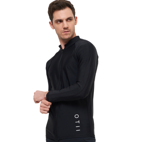 Black Male Rashguard Flexcurrent - Black