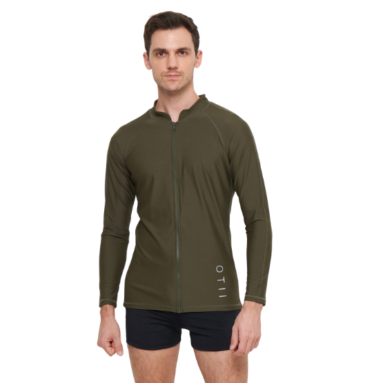Green Male Rashguard Flexcurrent - Green