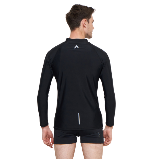 Black Male Rashguard Flexcurrent - Black - Image 2