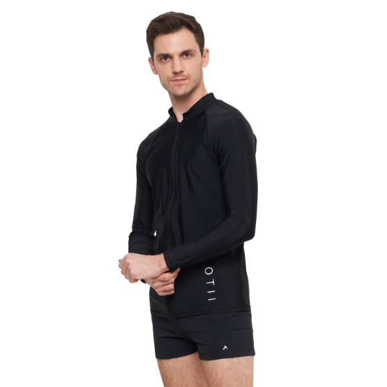 Black Male Rashguard Flexcurrent - Black - Image 5