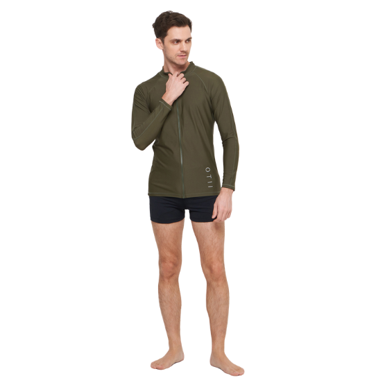 Green Male Rashguard Flexcurrent - Green - Image 3